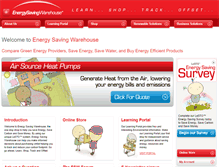 Tablet Screenshot of energysavingwarehouse.co.uk